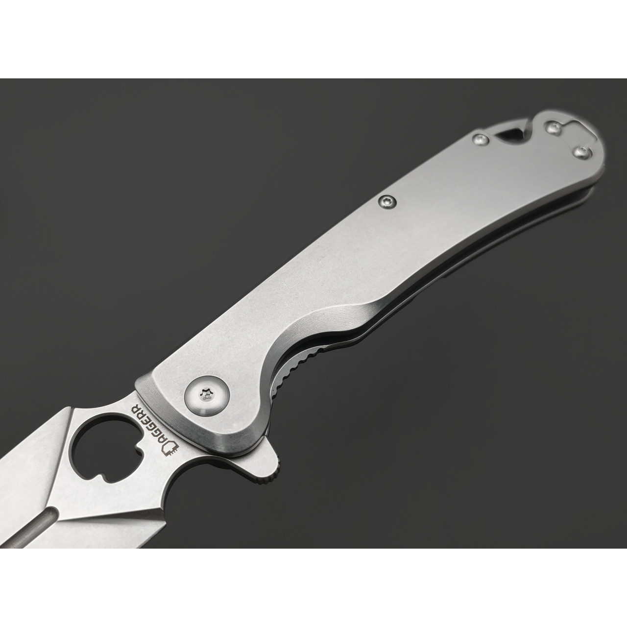 Daggerr нож Arrow Flipper frame lock SW сталь D2 стоунвош, рукоять Steel