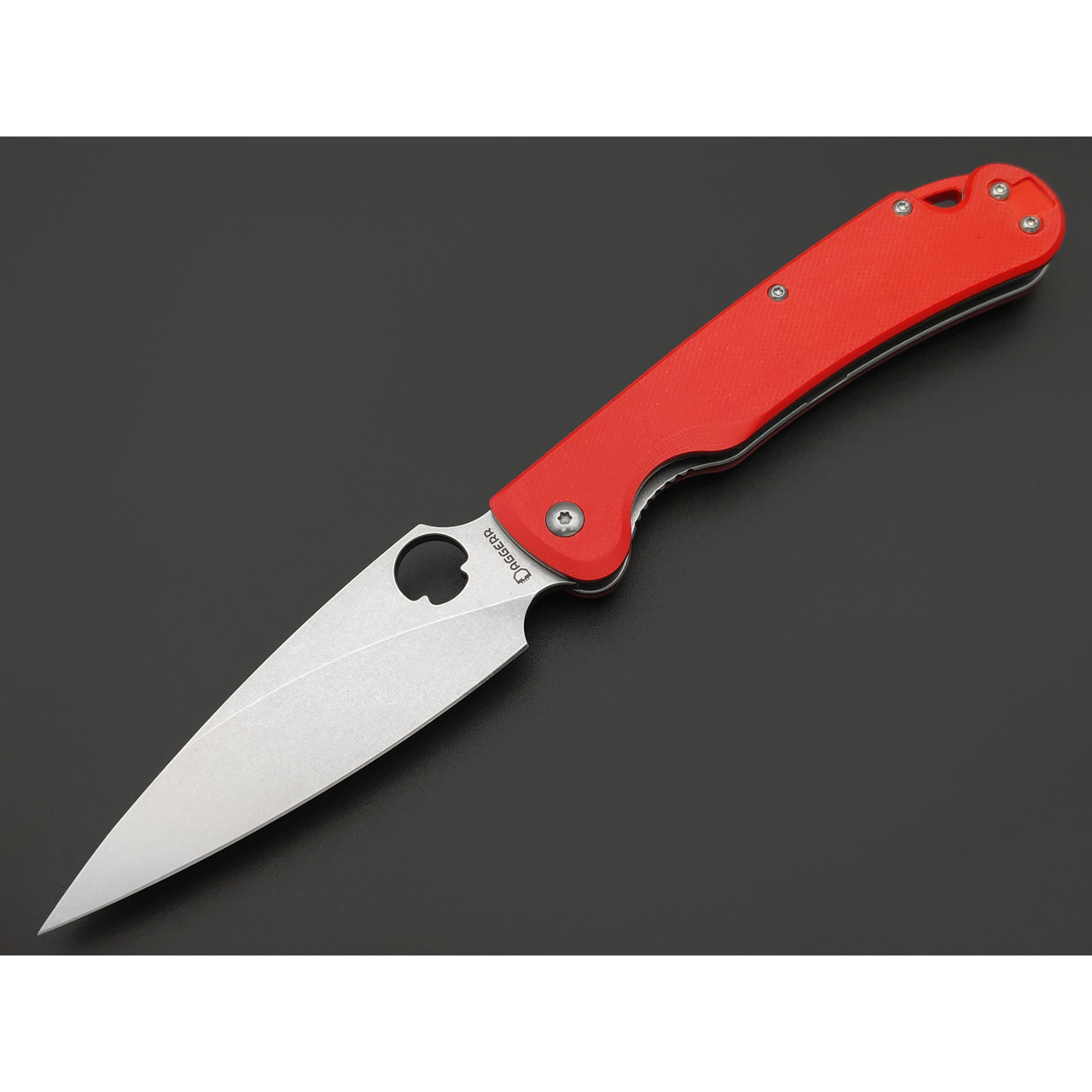 Daggerr нож Sting Red SW сталь D2 стоунвош, рукоять G10 red