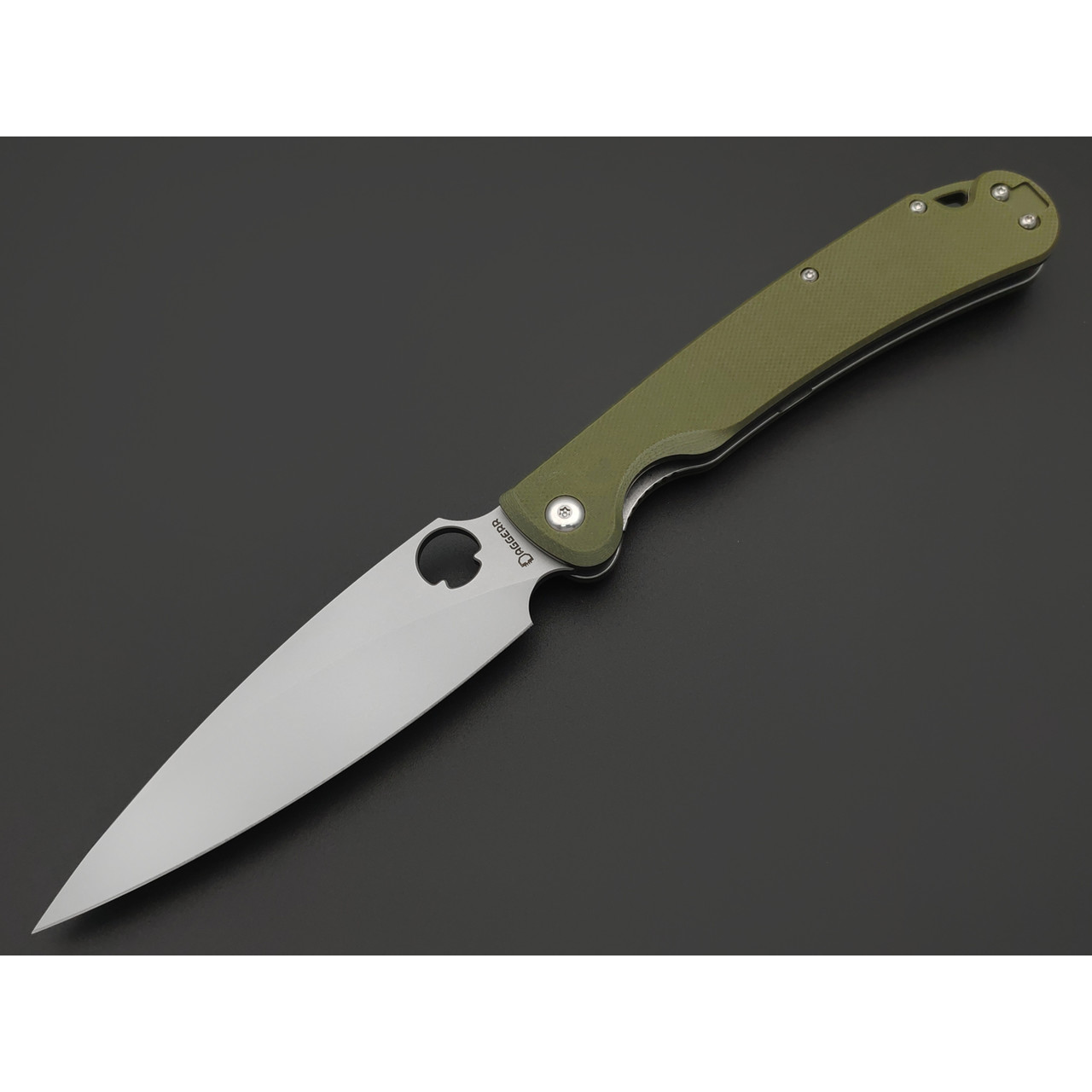 Daggerr нож Sting XL Olive BB сталь VG-10 bead blast, рукоять G10 olive