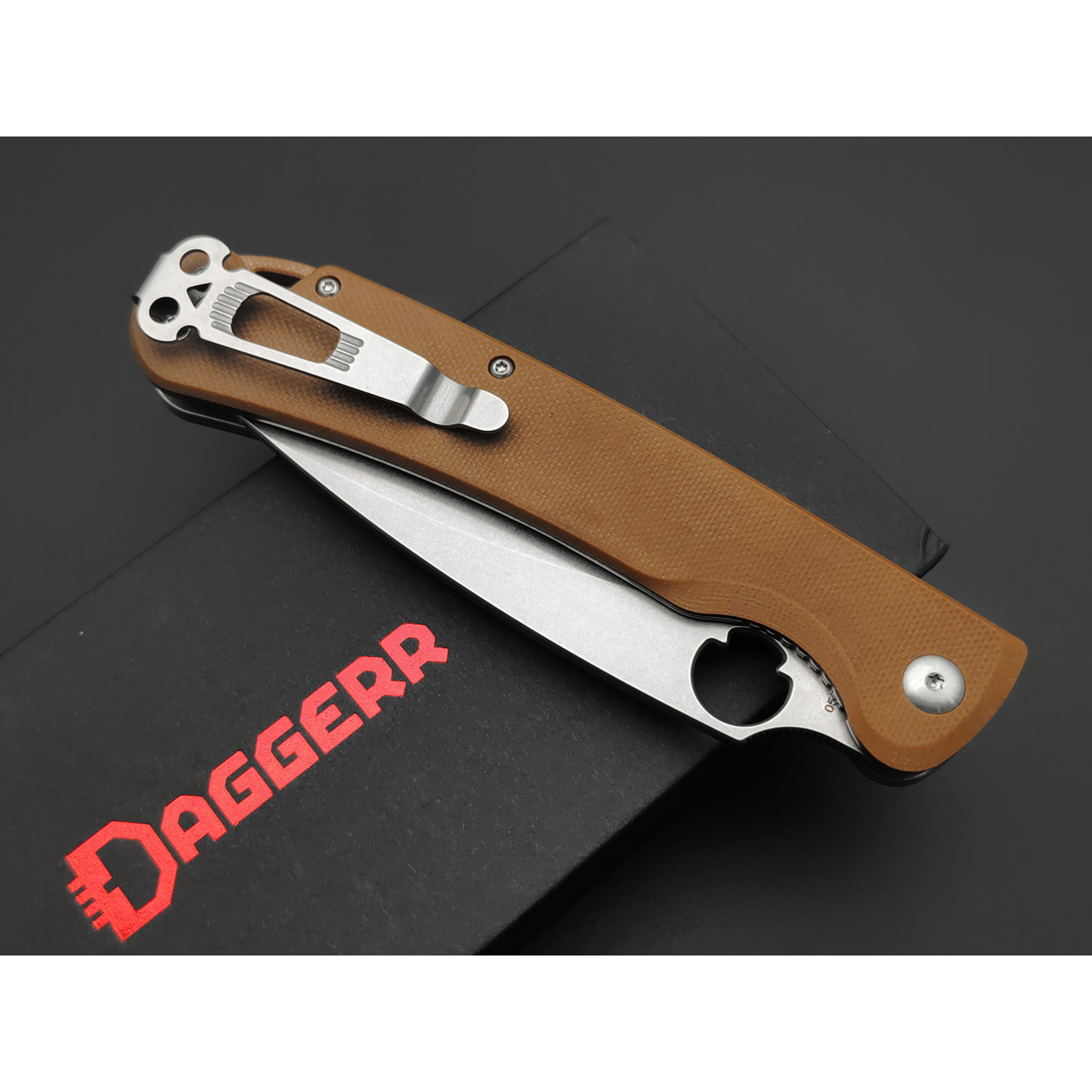Daggerr нож Sting XL Coyote сталь D2 стоунвош, рукоять G10 coyote