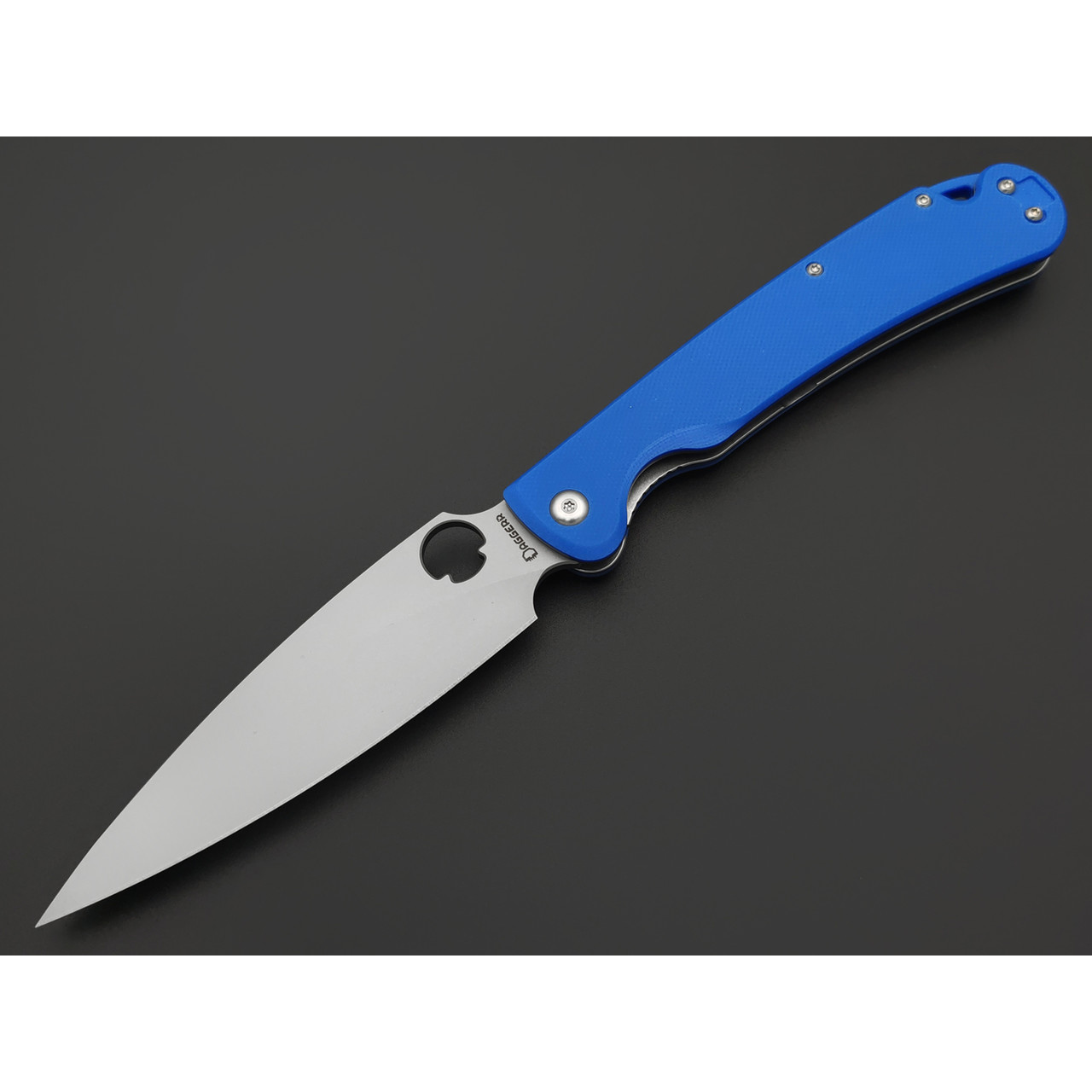 Daggerr нож Sting XL Blue BB сталь VG-10 beadblast, рукоять G10 blue
