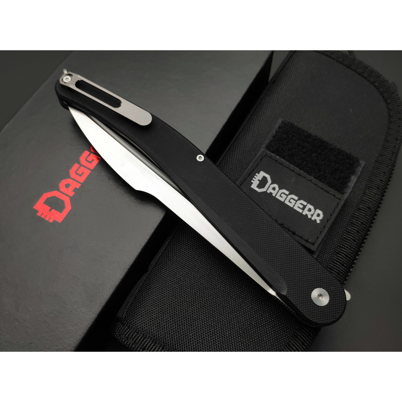 Daggerr нож Navaja De Combate сталь VG-10 satin, рукоять G10 black
