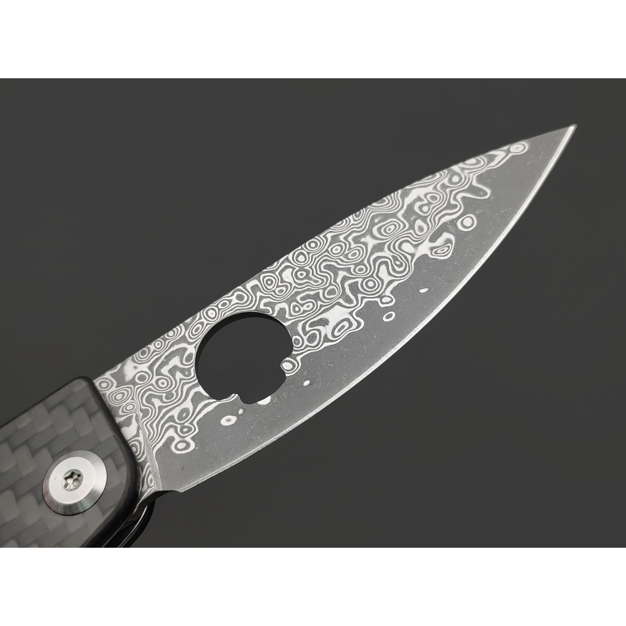 Daggerr нож сигарный Cigarknife сталь Дамаск, рукоять Карбон чёрный