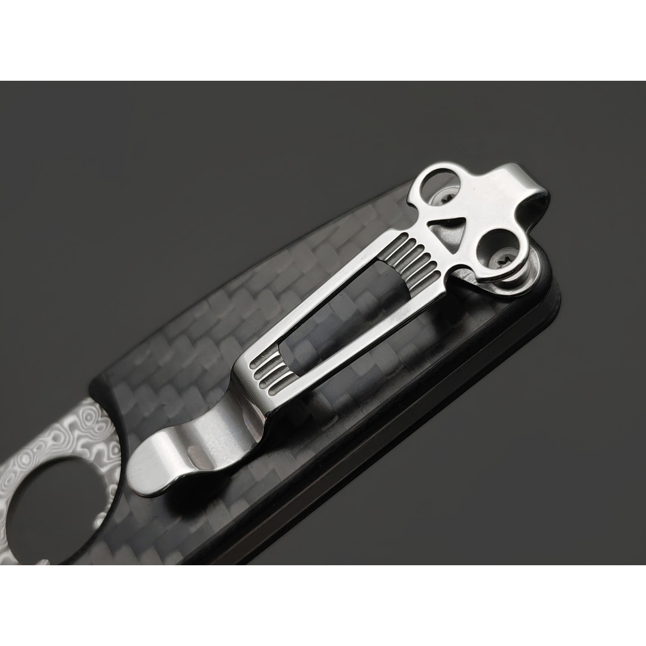 Daggerr нож сигарный Cigarknife сталь Дамаск, рукоять Карбон чёрный