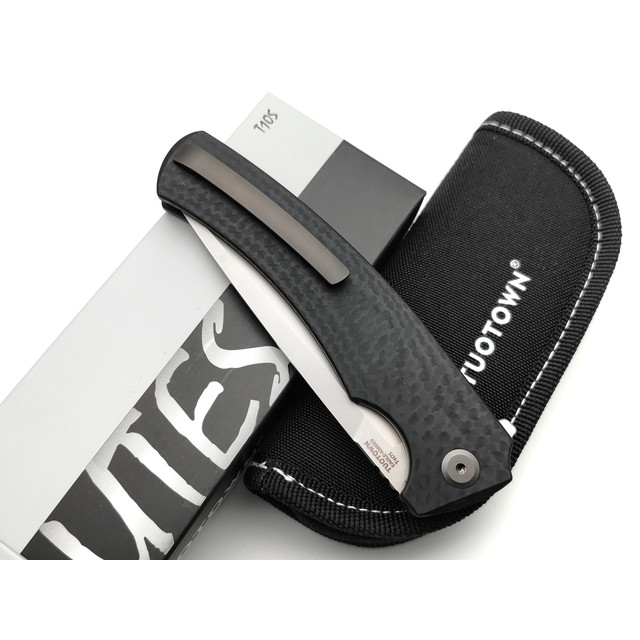 TuoTown и Eagle Knives складной нож Utes сталь T10S бид-бласт, рукоять G10-Карбон