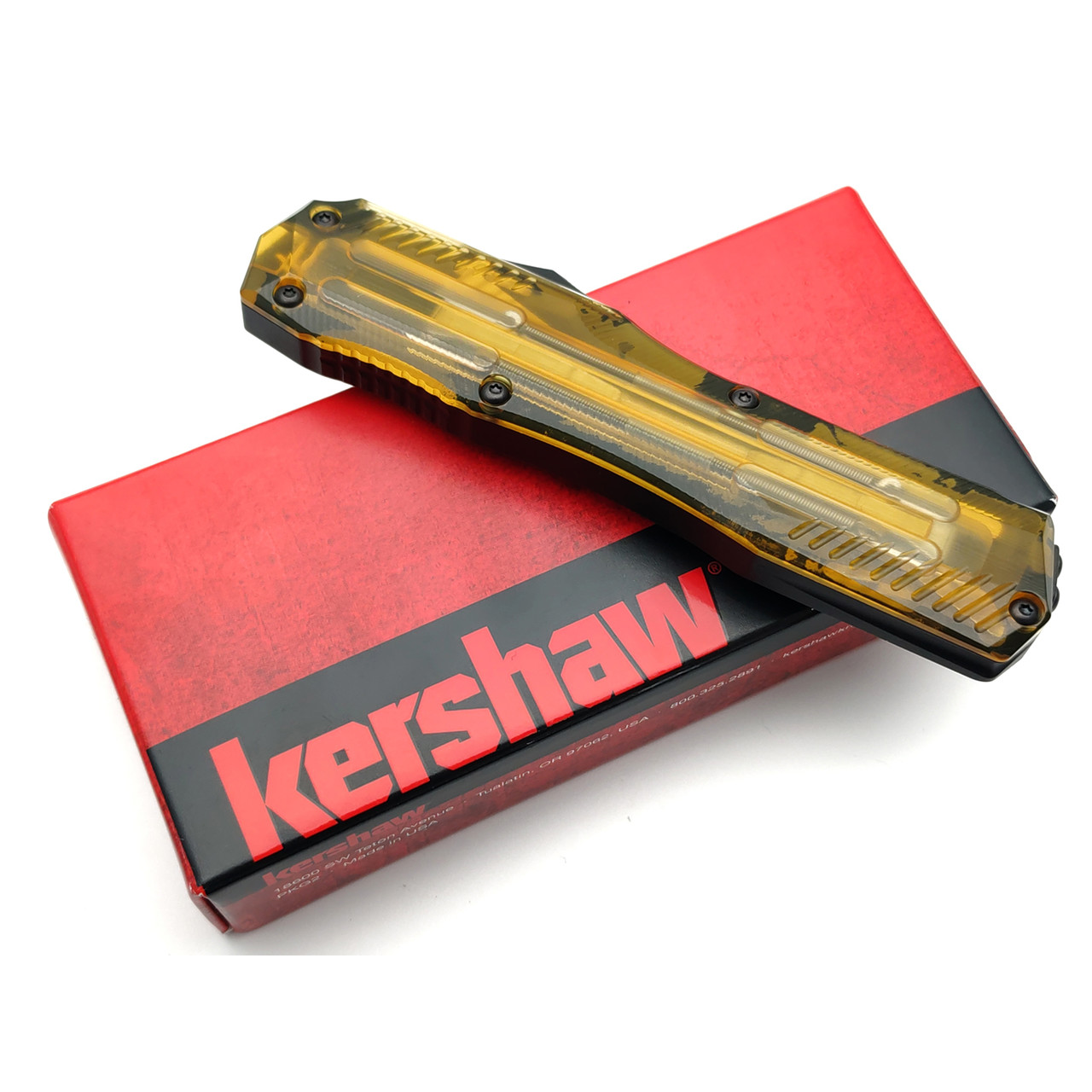 Kershaw складной автоматический нож Livewire 9000ULTEM сталь CPM Magnacut, рукоять Aluminum, Ultem