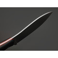 Град Горький нож Канадец сталь Х12МФ bead blast, рукоять G10 black & red