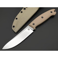 Град Горький нож Охотник сталь Aus-10Co satin, рукоять G10 tan