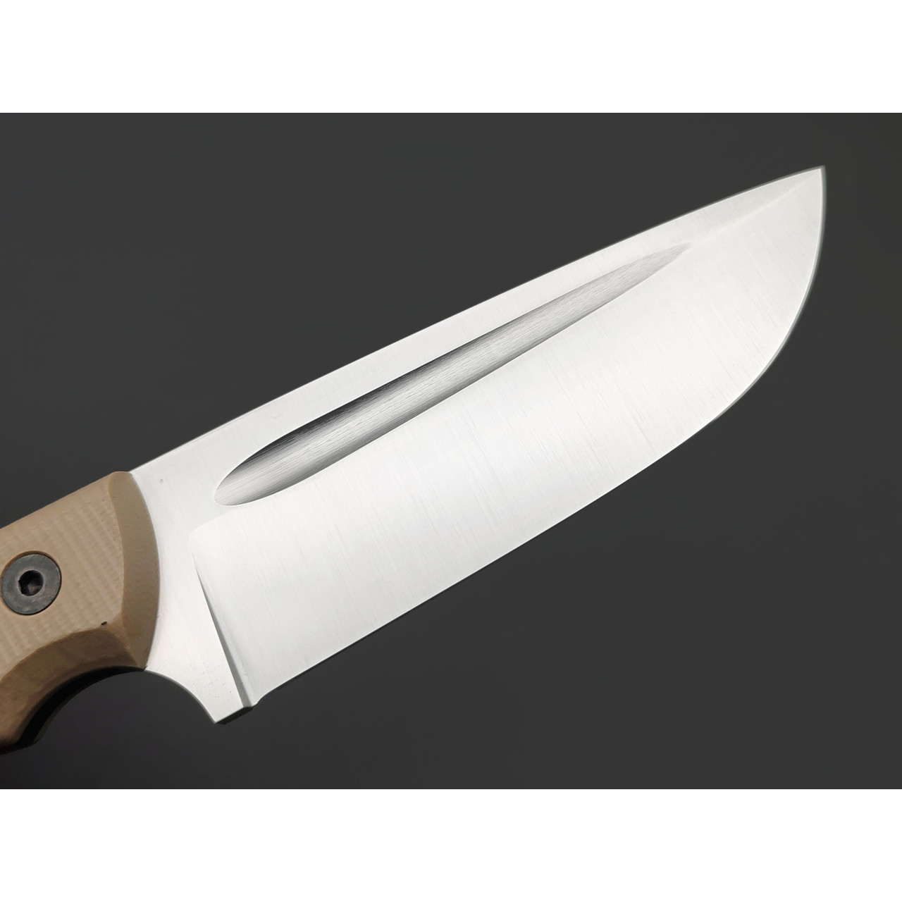 Град Горький нож Райбек №2 сталь Elmax satin, рукоять G10 tan & black
