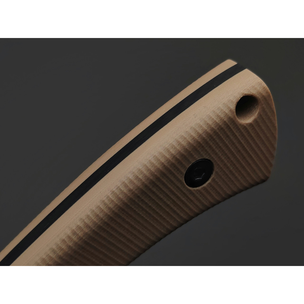 Град Горький нож Райбек №2 сталь Elmax satin, рукоять G10 tan & black