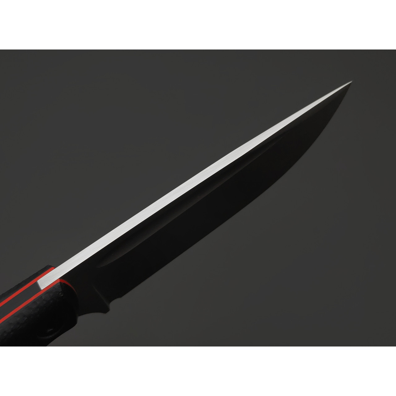 Град Горький нож Райбек №1 сталь VG-10 стоунвош, рукоять G10 black & red