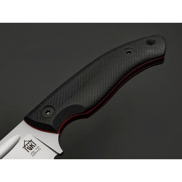 Град Горький нож Райбек №1 сталь VG-10 стоунвош, рукоять G10 black & red