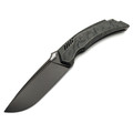 TuoTown складной нож Tiburon TTR-MKDC сталь TMAX DLC, рукоять Titanium Crystal, Carbon fiber chaotic black