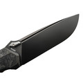 TuoTown складной нож Tiburon TTR-MKDC сталь TMAX DLC, рукоять Titanium Crystal, Carbon fiber chaotic black
