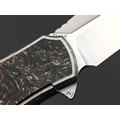 TuoTown складной нож Lau Integral TLA-MC сталь TMAX satin, рукоять Titanium Crystal Grey, Carbon fiber chaotic gold TuoTown складной нож Lau Integral TLA-MC сталь TMAX satin, рукоять Titanium Crystal Grey, Carbon fiber chaotic gold