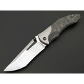 TuoTown складной нож Uro TUR-MKC сталь TMAX satin, рукоять Carbon fiber, Titanium TC4 grey TuoTown складной нож Uro TUR-MKC сталь TMAX satin, рукоять Carbon fiber, Titanium TC4 grey