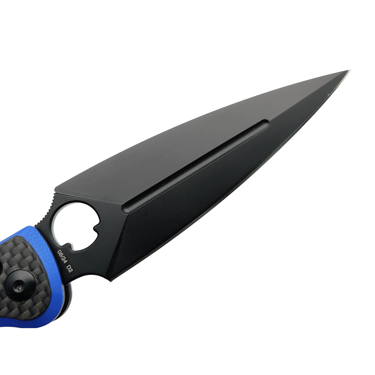 Daggerr нож Arrow X-Lock CF сталь D2 DLC, рукоять Карбон, G10 синий