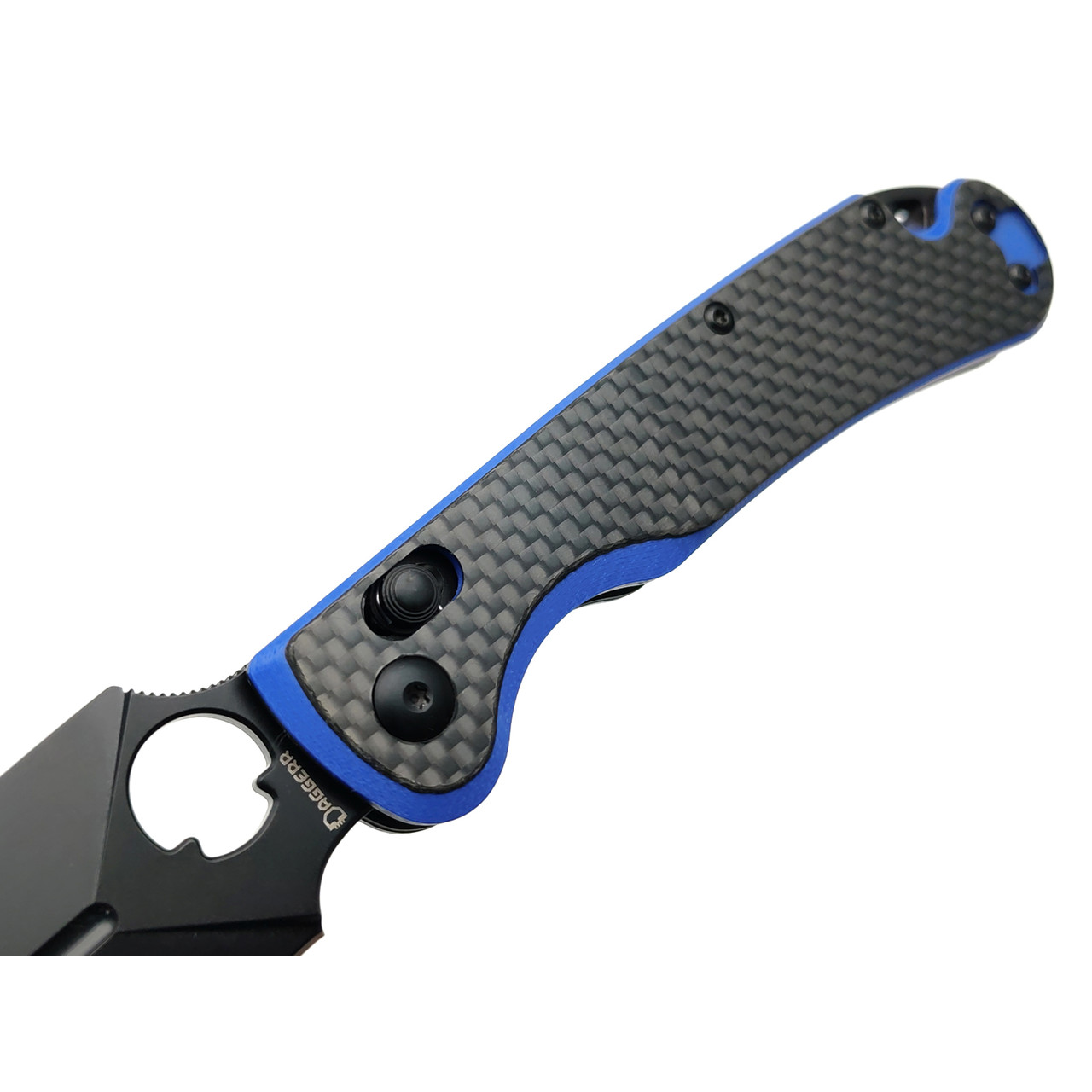 Daggerr нож Arrow X-Lock CF сталь D2 DLC, рукоять Карбон, G10 синий