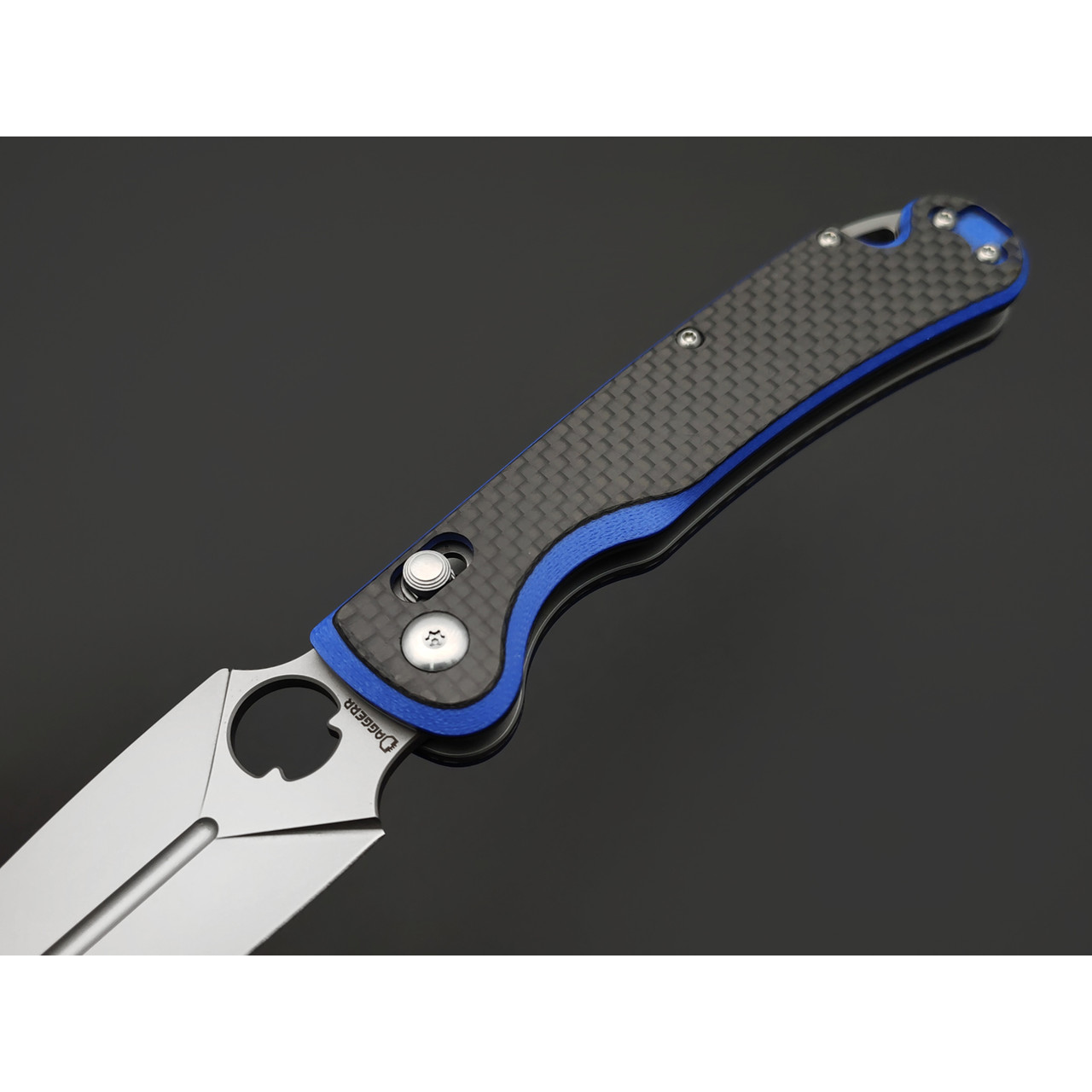 Daggerr нож Arrow X-Lock CF BB сталь VG-10 бб, рукоять Карбон, G10 синий