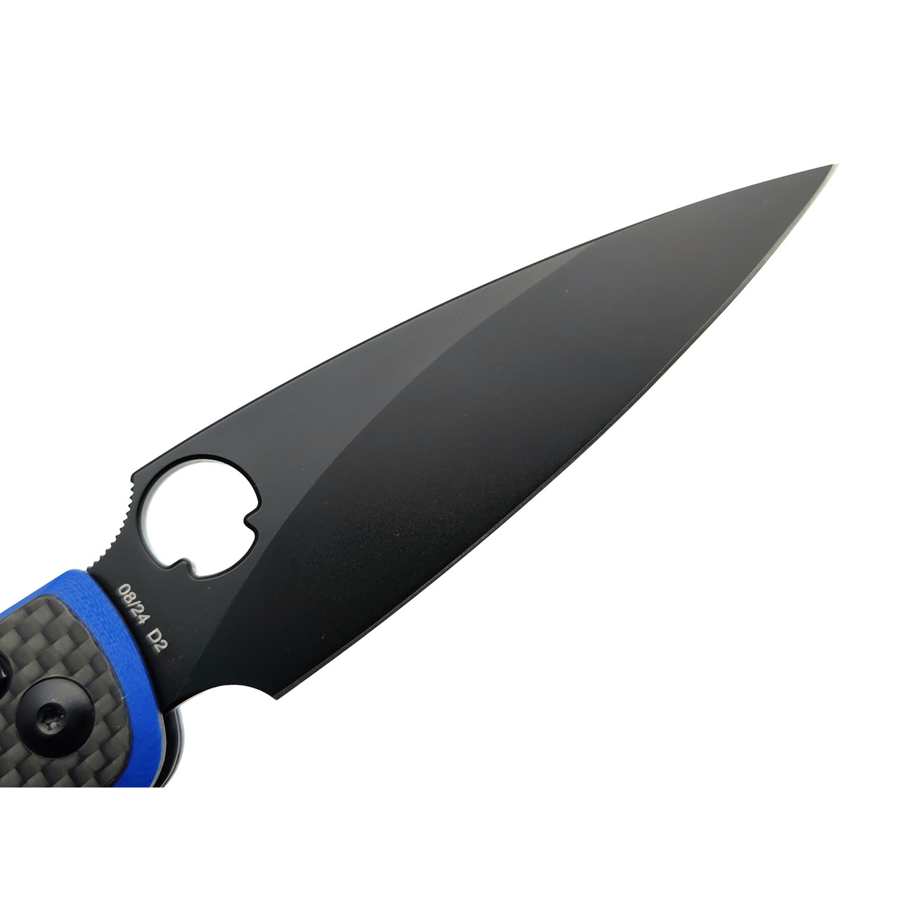 Daggerr нож Sting X-Lock CF сталь D2 DLC, рукоять Карбон, G10 синий
