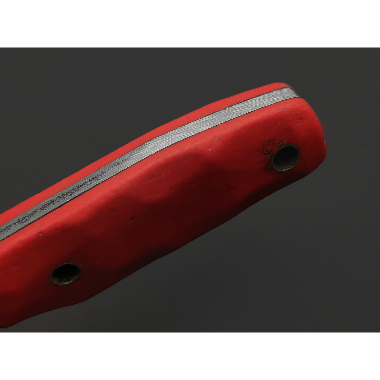 Мастерская Муравей нож Муравей сталь Aus-10Co, рукоять Durostone red, латунь