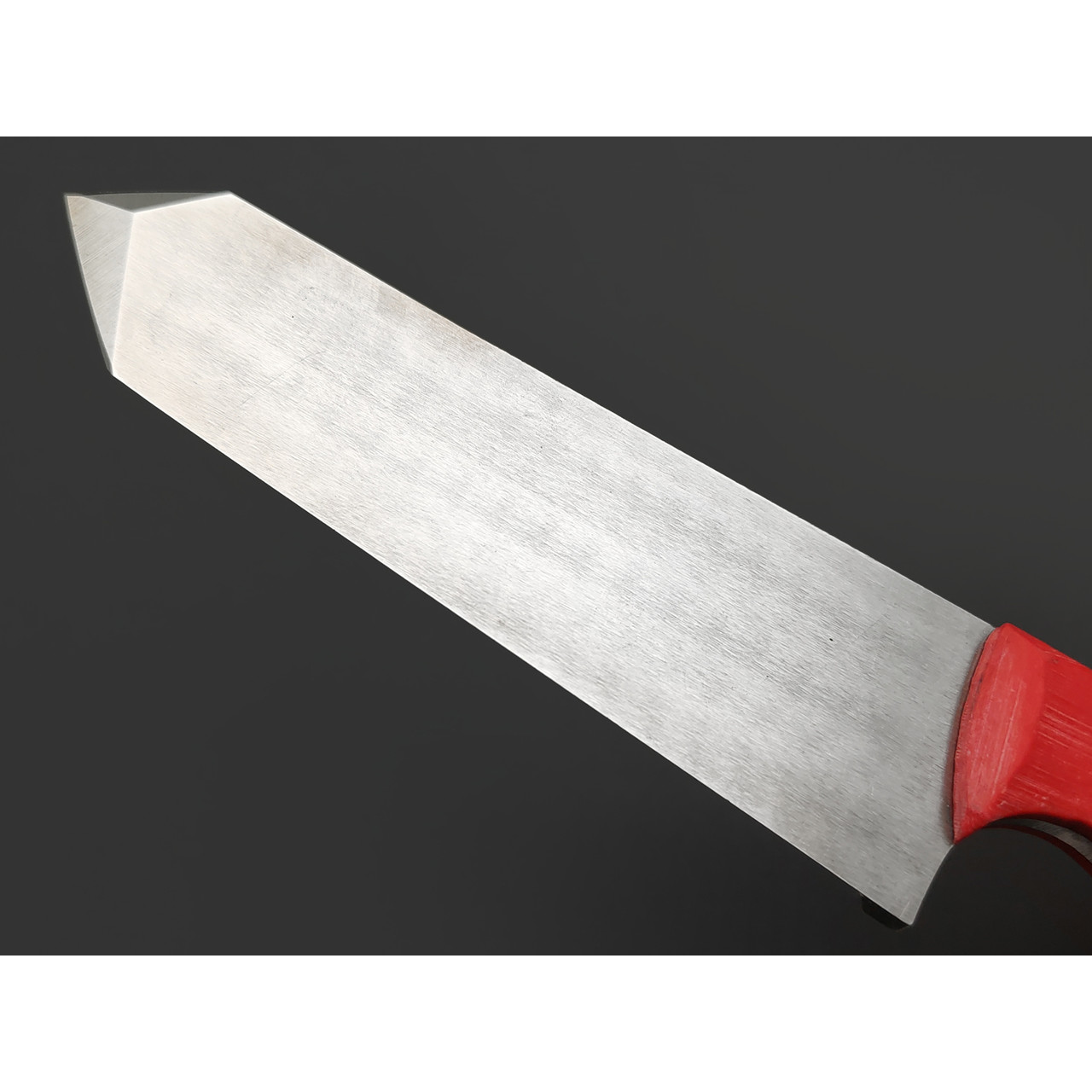 Мастерская Муравей нож Жало 120 мм сталь Х12МФ, рукоять Durostone red, латунь