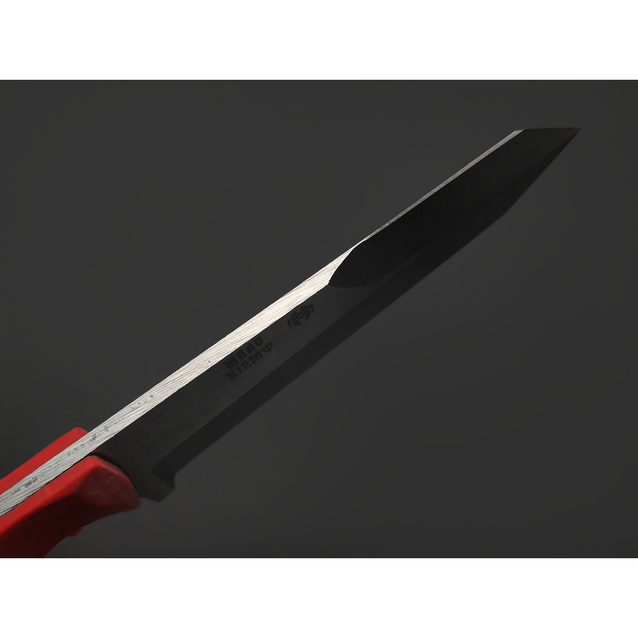 Мастерская Муравей нож Жало 120 мм сталь Х12МФ, рукоять Durostone red, латунь