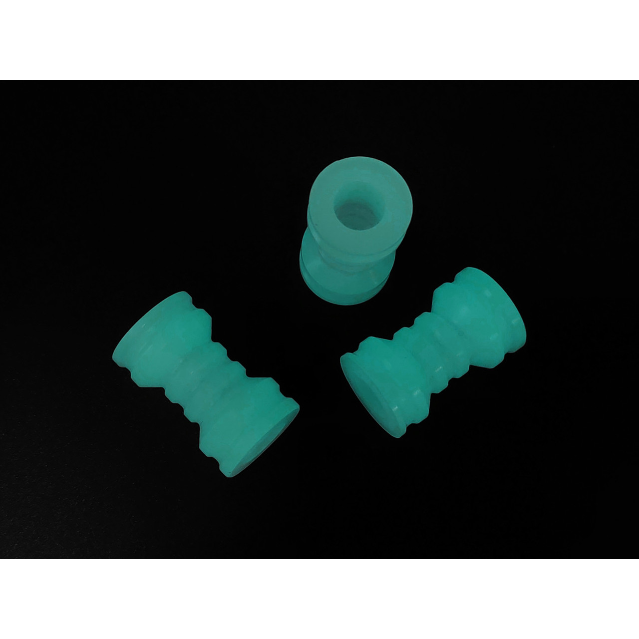 DwarfCustom бусина Поршень с люминофором transparent Cyan
