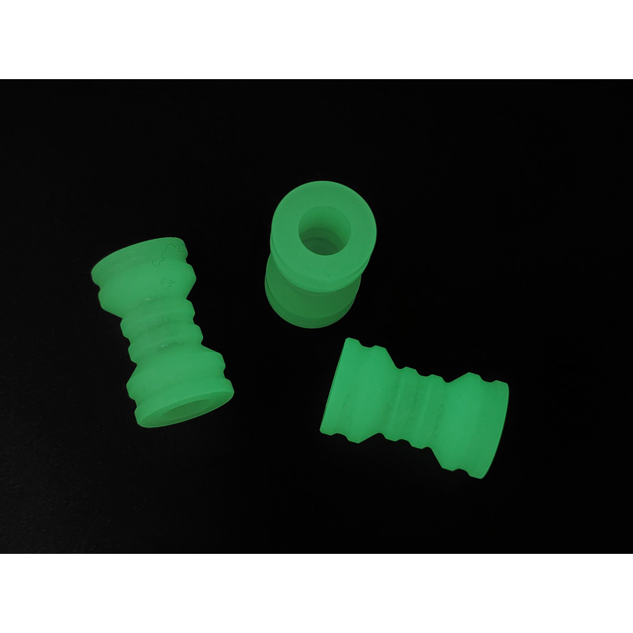 DwarfCustom бусина Поршень с люминофором transparent Green