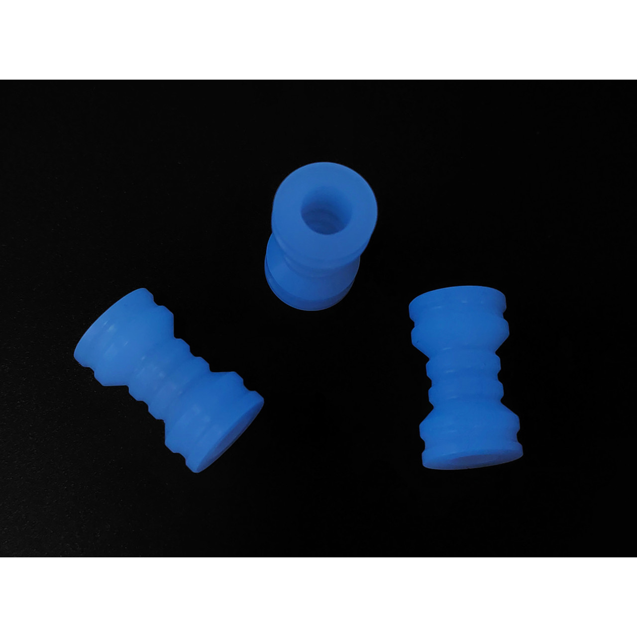 DwarfCustom бусина Поршень с люминофором transparent Blue