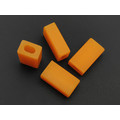 DwarfCustom бусина Brick с люминофором orange