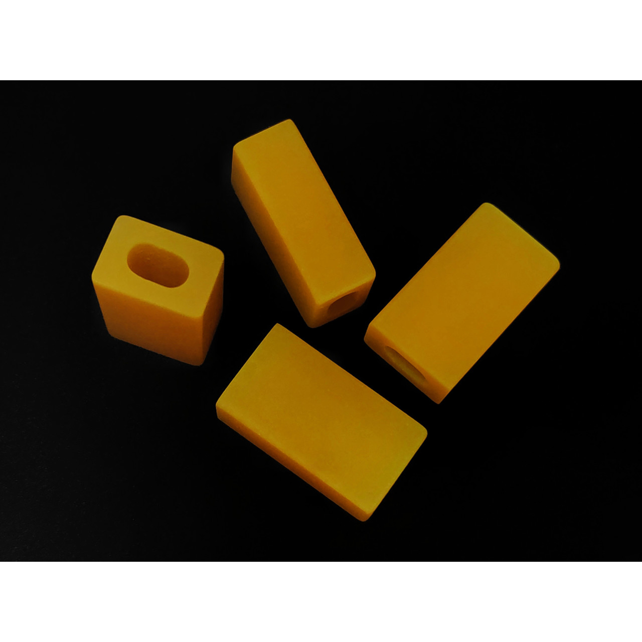 DwarfCustom бусина Brick с люминофором orange