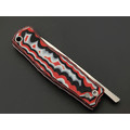 Андрей Кулаков фрикционный нож KUL0172 сталь K110 satin, рукоять G10 black-red & white