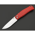 Андрей Кулаков фрикционный нож KUL0169 сталь K110 satin, рукоять G10 red