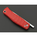 Андрей Кулаков фрикционный нож KUL0169 сталь K110 satin, рукоять G10 red