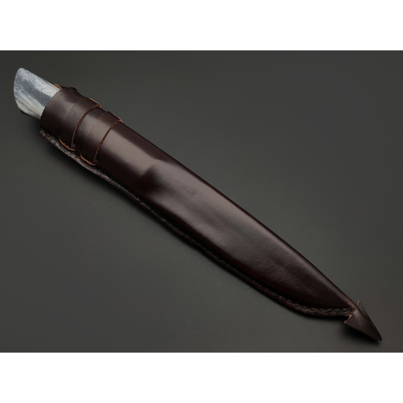 Kappush Knife нож Бычак КМ014 сталь M390, рукоять стаб. Рог лося, латунь