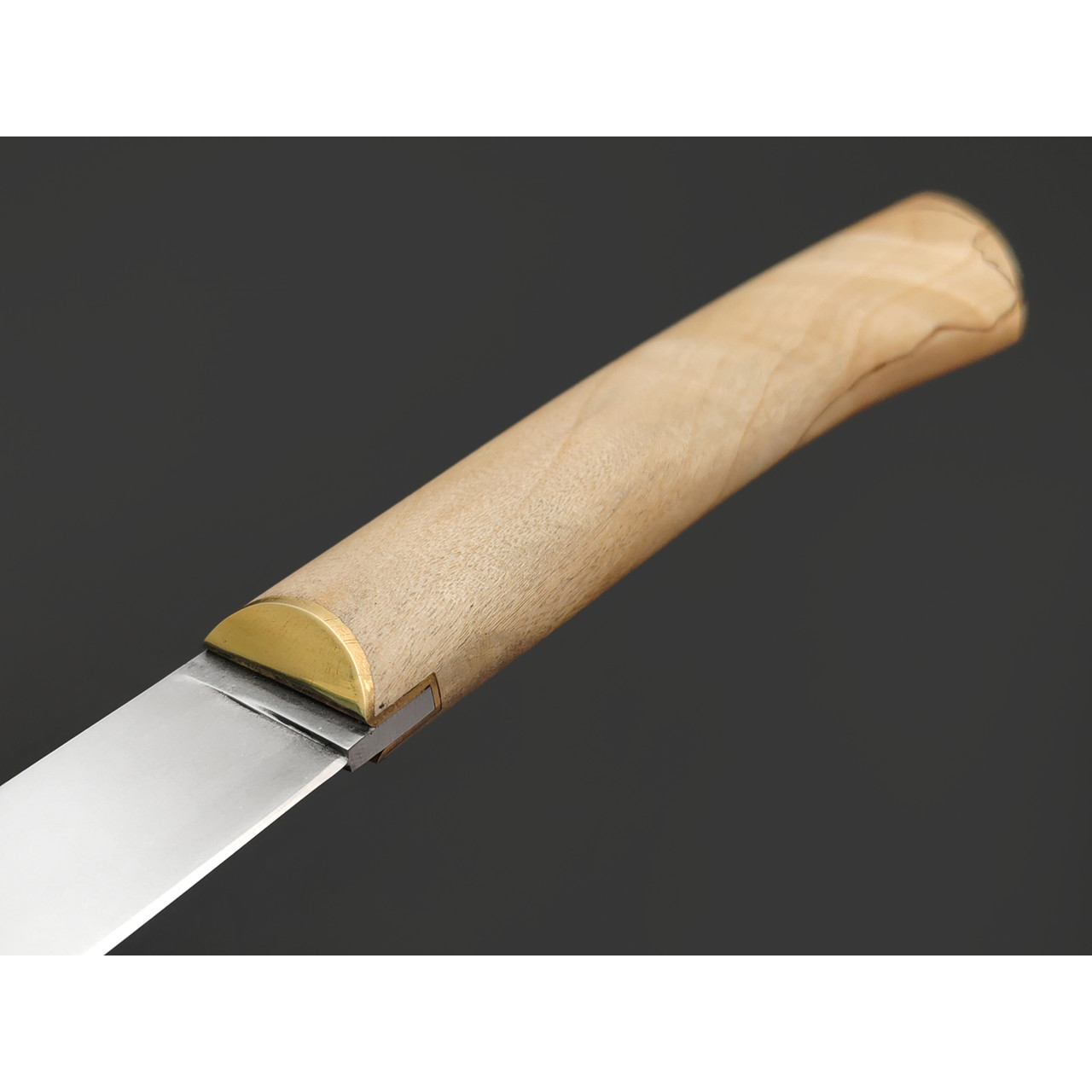Kappush Knife нож Бычак КМ024 сталь Х12МФ, рукоять стаб. Берёзовый шпальт, латунь