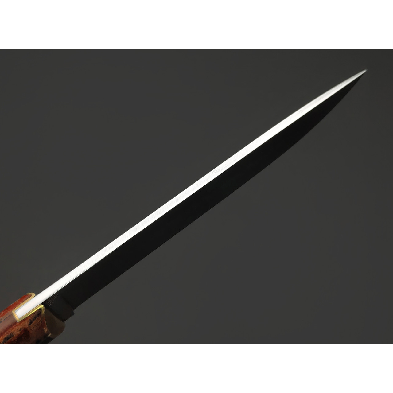 Kappush Knife нож Бычак КМ018 сталь Х12МФ, рукоять Стабилизированное дерево фиолетовое, латунь