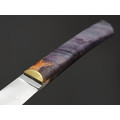 Kappush Knife нож Бычак КМ018 сталь Х12МФ, рукоять Стабилизированное дерево фиолетовое, латунь