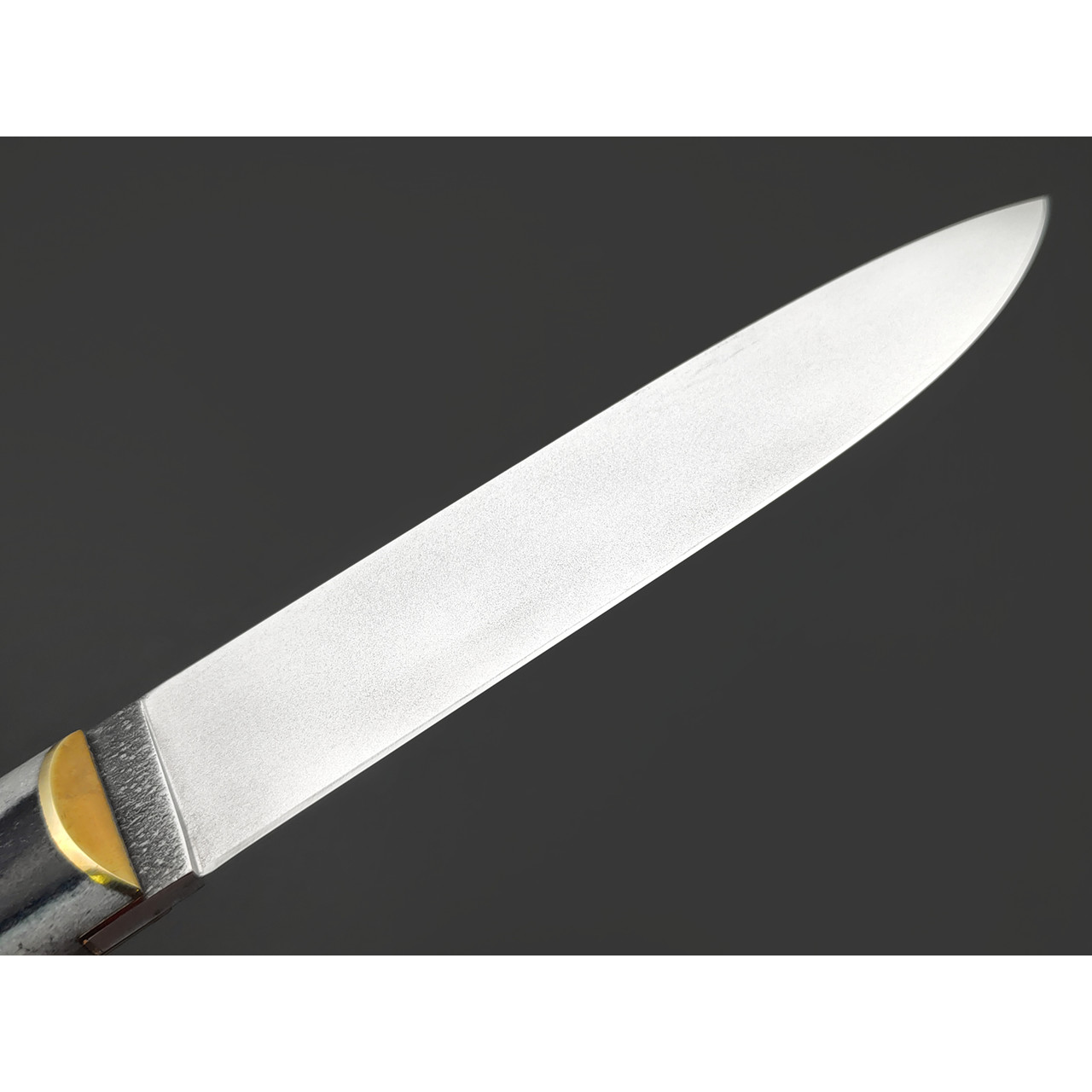 Kappush Knife нож Бычак КМ020 сталь Elmax, рукоять Стабилизированный рог лося, латунь