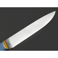 Kappush Knife нож Кезлик КМ001 сталь Х12МФ, рукоять Стабилизированное дерево синее, латунь