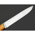 Kappush Knife нож Бычак КМ022 сталь Х12МФ, рукоять стаб. Берёзовый шпальт оранжевый, латунь