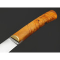 Kappush Knife нож Бычак КМ022 сталь Х12МФ, рукоять стаб. Берёзовый шпальт оранжевый, латунь