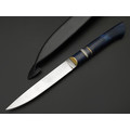 Kappush Knife нож Бычак КМ019 сталь 440C, рукоять стаб. Дерево синее, стаб. рог лося, латунь Kappush Knife нож Бычак КМ019 сталь 440C, рукоять стаб. Дерево синее, стаб. рог лося, латунь