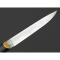 Kappush Knife нож Бычак КМ019 сталь 440C, рукоять стаб. Дерево синее, стаб. рог лося, латунь Kappush Knife нож Бычак КМ019 сталь 440C, рукоять стаб. Дерево синее, стаб. рог лося, латунь