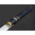 Kappush Knife нож Бычак КМ019 сталь 440C, рукоять стаб. Дерево синее, стаб. рог лося, латунь Kappush Knife нож Бычак КМ019 сталь 440C, рукоять стаб. Дерево синее, стаб. рог лося, латунь