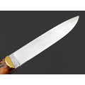 Kappush Knife нож Кезлик КМ007 сталь Х12МФ, рукоять стаб. Дерево двухцветное тёмное, латунь