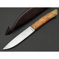 Kappush Knife нож Кезлик КМ003 сталь Х12МФ, рукоять Стабилизированное дерево двухцветное, латунь