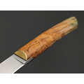 Kappush Knife нож Кезлик КМ003 сталь Х12МФ, рукоять Стабилизированное дерево двухцветное, латунь