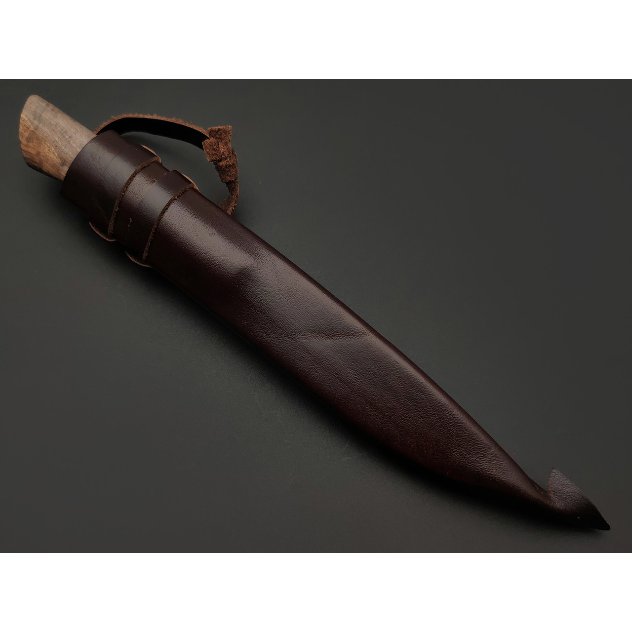 Kappush Knife нож Кезлик КМ010 сталь Х12МФ, рукоять Стабилизированное дерево светлое, латунь